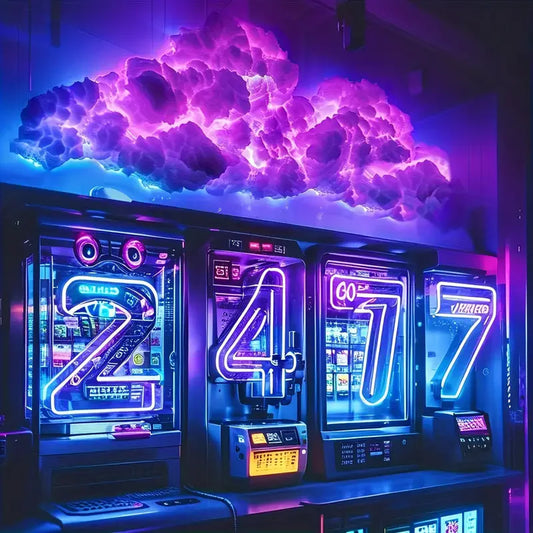 3D Thunder Cloud LED Ambient Light – Remote & APP Control, DIY Color Changing Lamp for Living Room, Game Room, and Party Decor