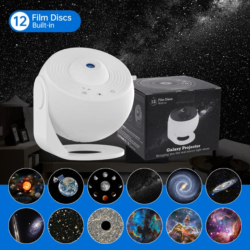 Night Light Galaxy Projector – Starry Sky 360° Rotating Planetarium Lamp for Kids and Bedroom Decor