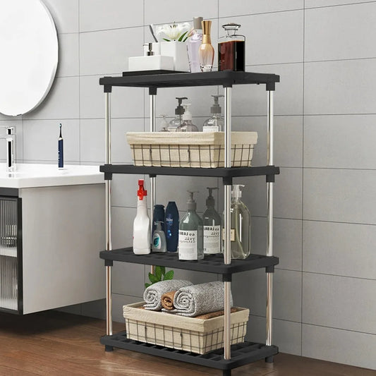 1PC Multi-Level Storage Rack for Kitchen and Bathroom – Snack Storage Rack for Living Area Floor