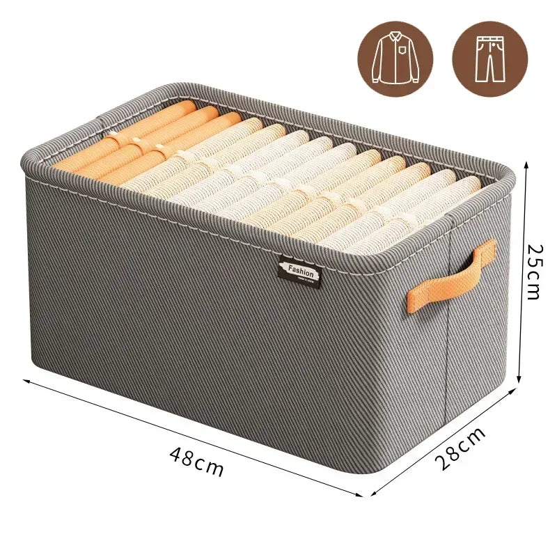 Thicken Clothes Organizer - Foldable Storage Box for Pants, Sweaters, Jeans, and More