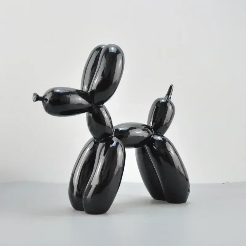 Resin Balloon Dog Sculpture – Nordic Animal Figurine for Home, Office Table Decoration & Unique Gift