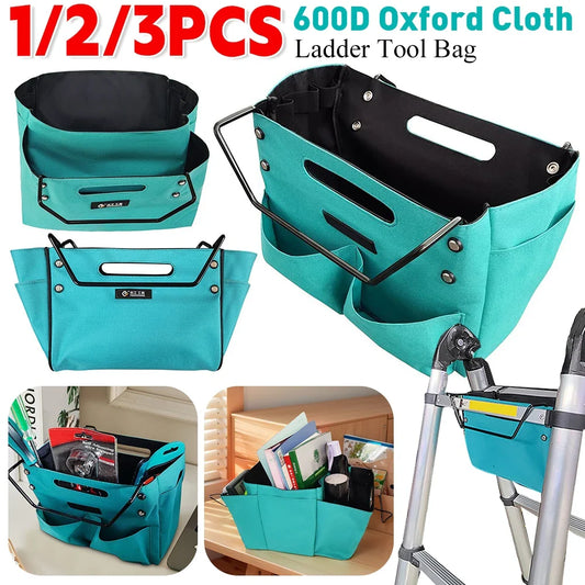 1-3PCS Telescoping Ladder Tool Bag - Portable Utility Tools Organizer with Pocket