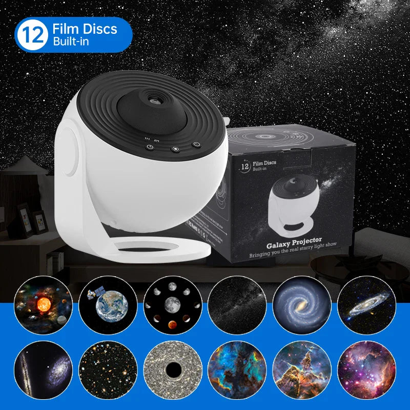 Night Light Galaxy Projector – Starry Sky 360° Rotating Planetarium Lamp for Kids and Bedroom Decor