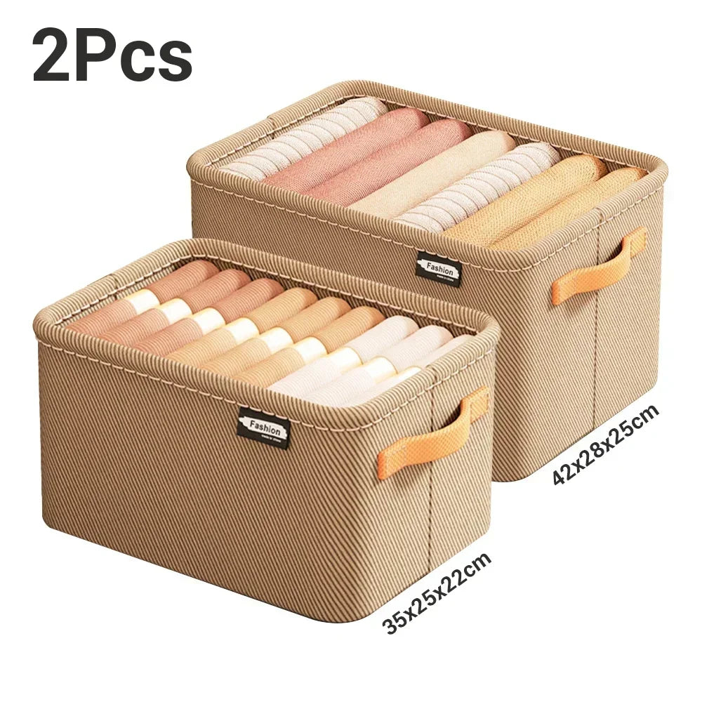 Thicken Clothes Organizer - Foldable Storage Box for Pants, Sweaters, Jeans, and More