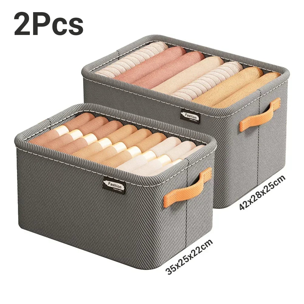 Thicken Clothes Organizer - Foldable Storage Box for Pants, Sweaters, Jeans, and More