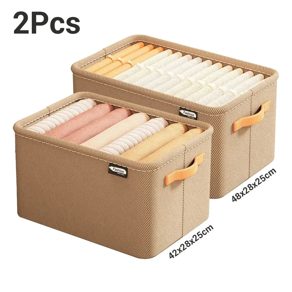 Thicken Clothes Organizer - Foldable Storage Box for Pants, Sweaters, Jeans, and More