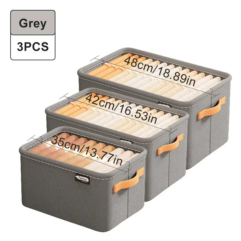 Thicken Clothes Organizer - Foldable Storage Box for Pants, Sweaters, Jeans, and More