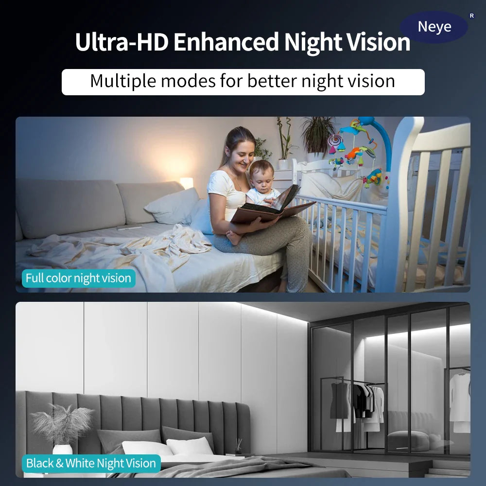 8MP 4K WiFi Home Light Bulb Camera - 360° Spotlight E27 Light Bulb Camera with Color Night Vision