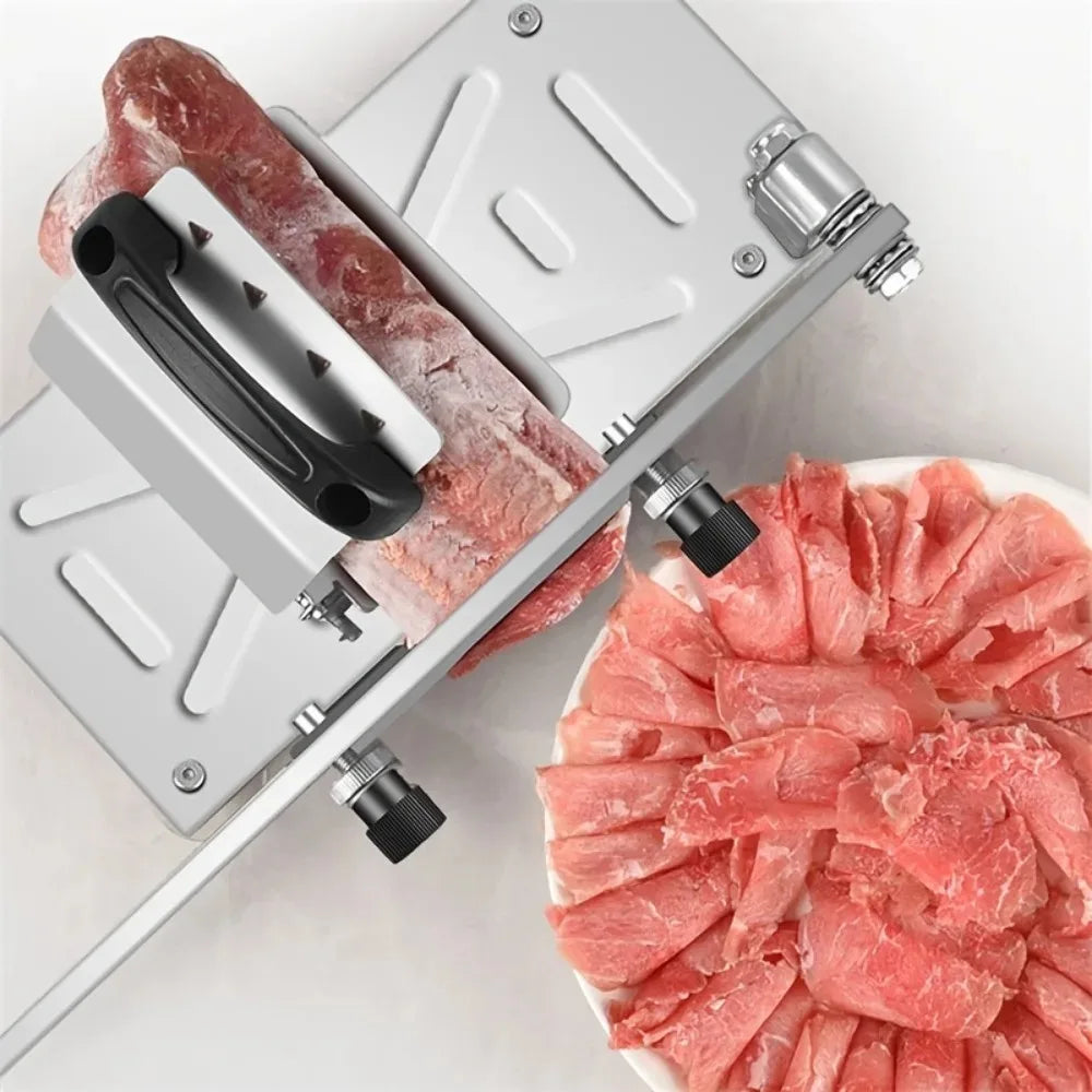 Portable Manual Bone Cutting Knife - Stainless Steel Frozen Meat & Vegetable Slicer for Household Us