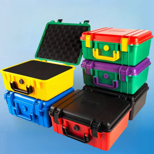 Multi-Function Water-Repellent and Moisture-Proof Tool Box with Sponge Protection – Shockproof, Dustproof, and Waterproof Storage Case