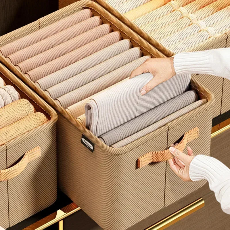 Thicken Clothes Organizer - Foldable Storage Box for Pants, Sweaters, Jeans, and More
