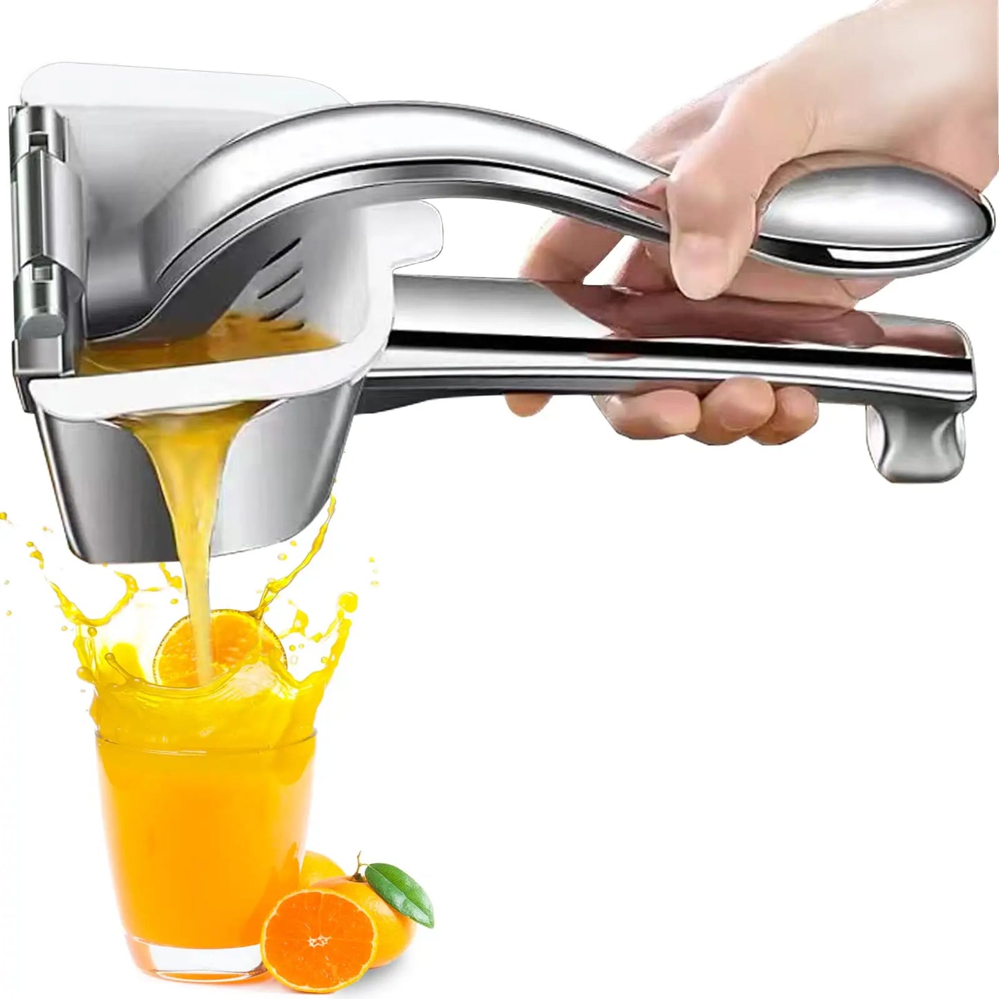 Stainless Steel Manual Juice Squeezer - 304 Kitchen Gadget for Fresh Citrus and Fruit Juices