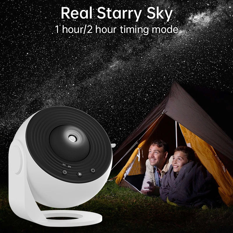 Night Light Galaxy Projector – Starry Sky 360° Rotating Planetarium Lamp for Kids and Bedroom Decor