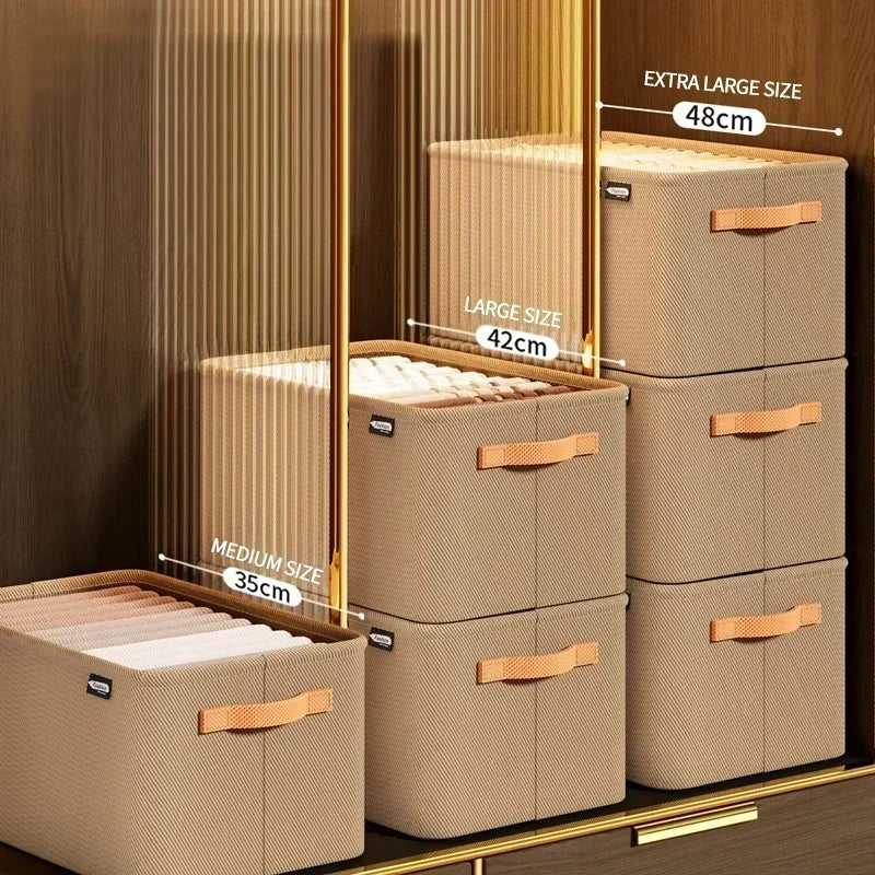 Thicken Clothes Organizer - Foldable Storage Box for Pants, Sweaters, Jeans, and More
