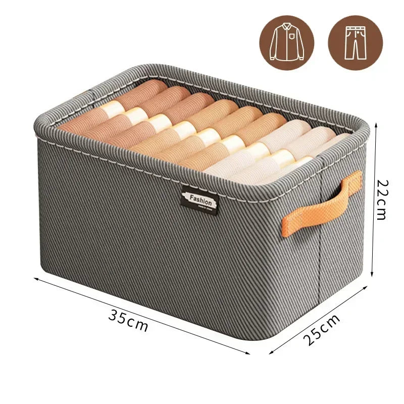 Thicken Clothes Organizer - Foldable Storage Box for Pants, Sweaters, Jeans, and More