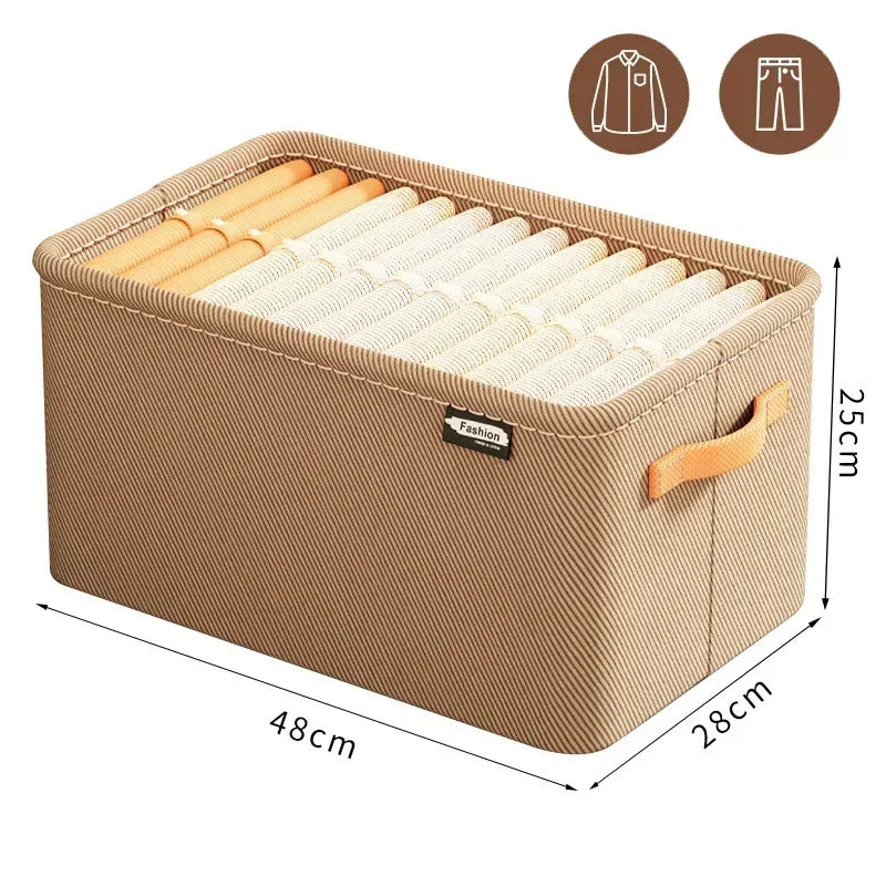 Thicken Clothes Organizer - Foldable Storage Box for Pants, Sweaters, Jeans, and More