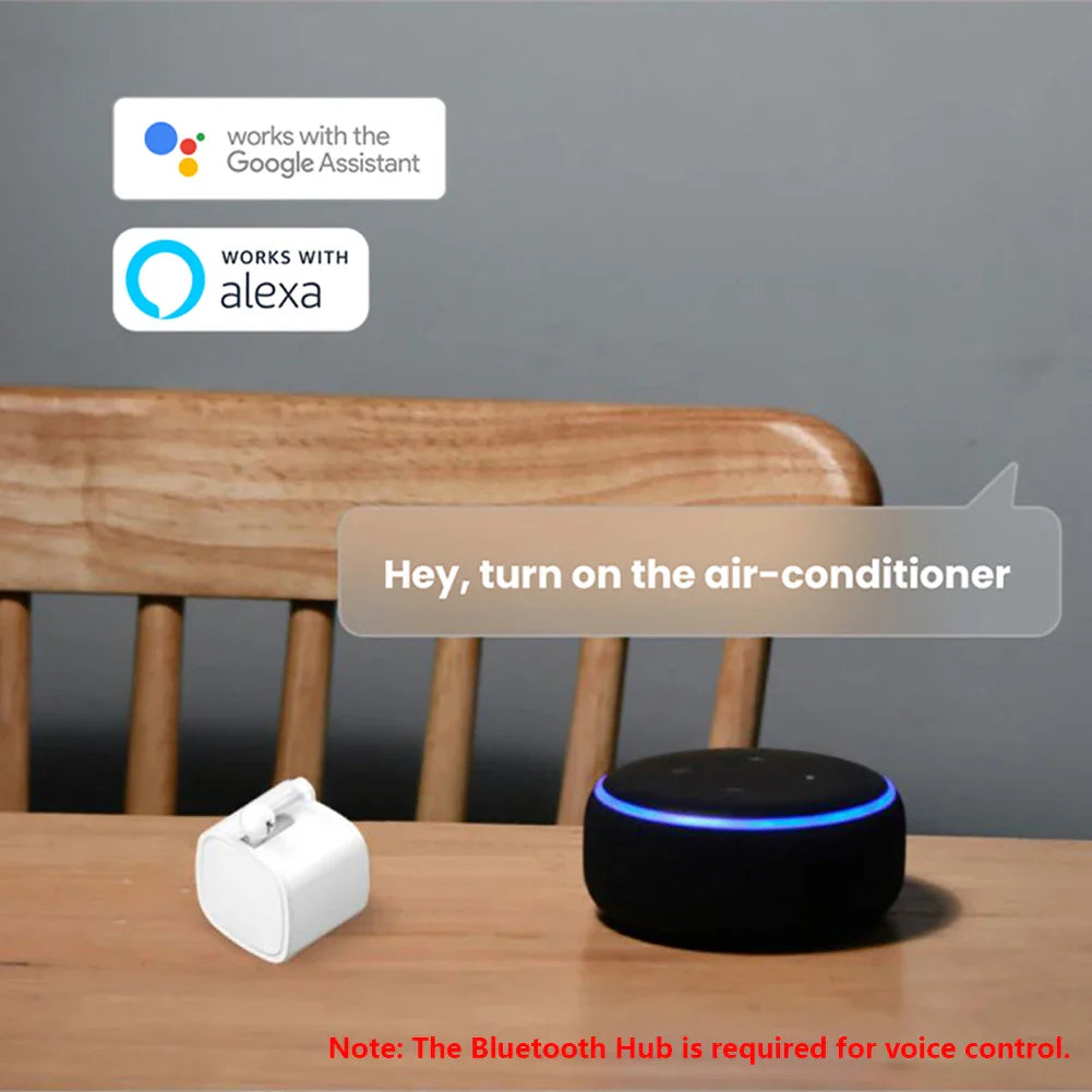 Tuya Bluetooth Smart Finger Robot Switch Button - Voice & APP Remote Control for Home Automation