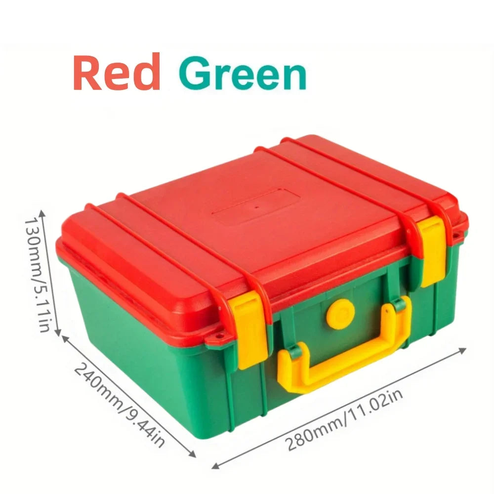 Multi-Function Water-Repellent and Moisture-Proof Tool Box with Sponge Protection – Shockproof, Dustproof, and Waterproof Storage Case