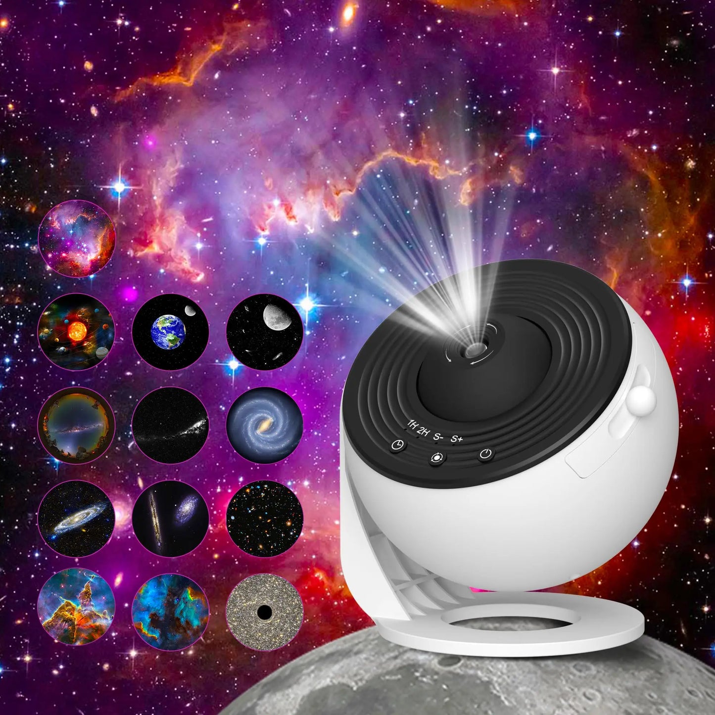 Night Light Galaxy Projector – Starry Sky 360° Rotating Planetarium Lamp for Kids and Bedroom Decor