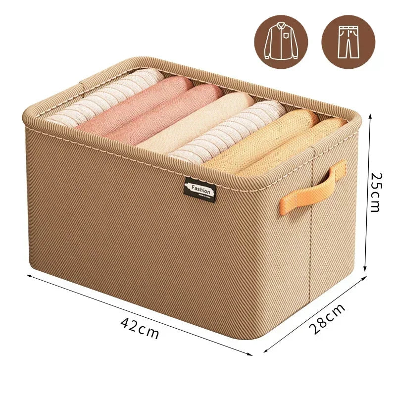 Thicken Clothes Organizer - Foldable Storage Box for Pants, Sweaters, Jeans, and More