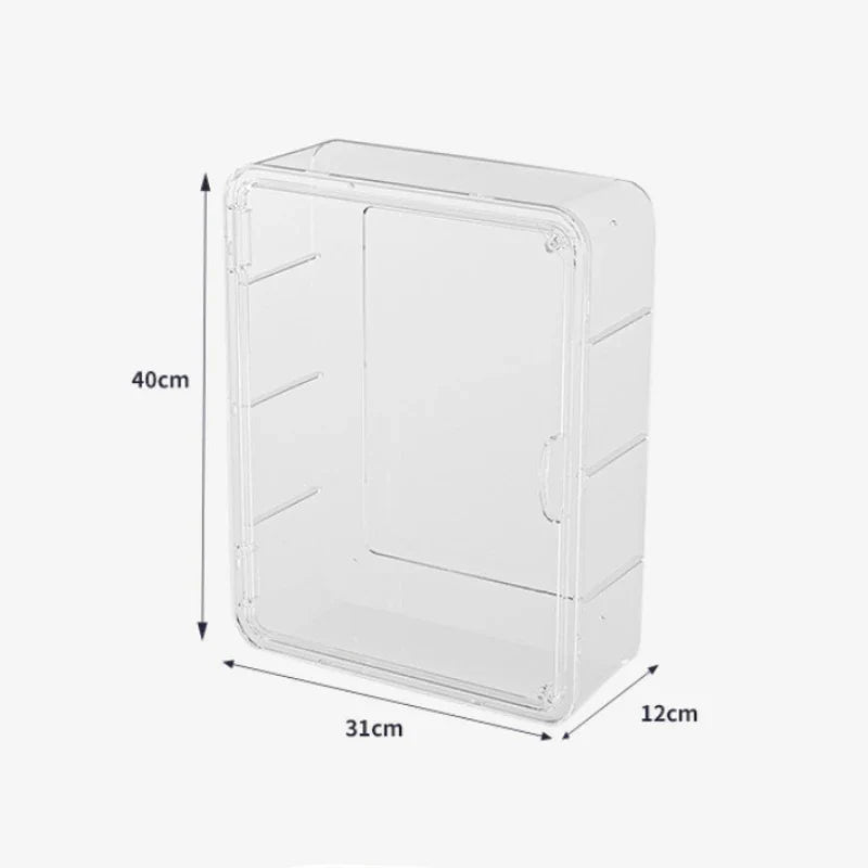 Wall-Hanging No-Punch Family Installation Medical Cabinet - Multi-Layer Storage Rack for Drugs, Toys, and Sundries