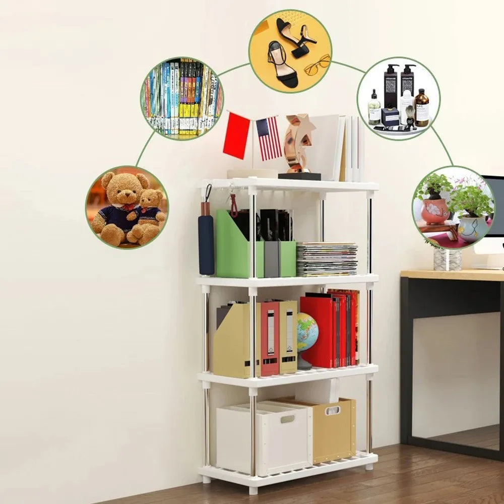 1PC Multi-Level Storage Rack for Kitchen and Bathroom – Snack Storage Rack for Living Area Floor