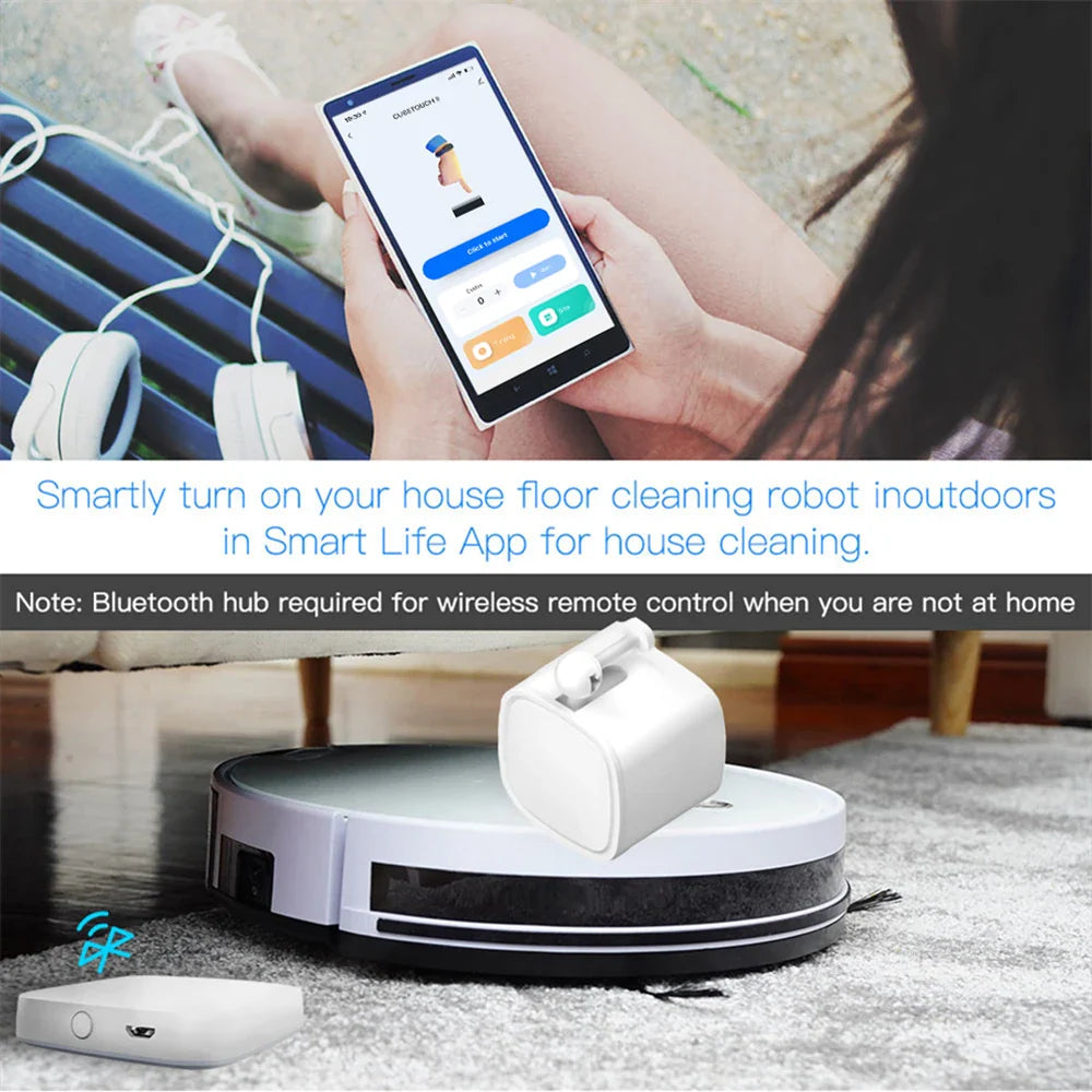 Tuya Bluetooth Smart Finger Robot Switch Button - Voice & APP Remote Control for Home Automation