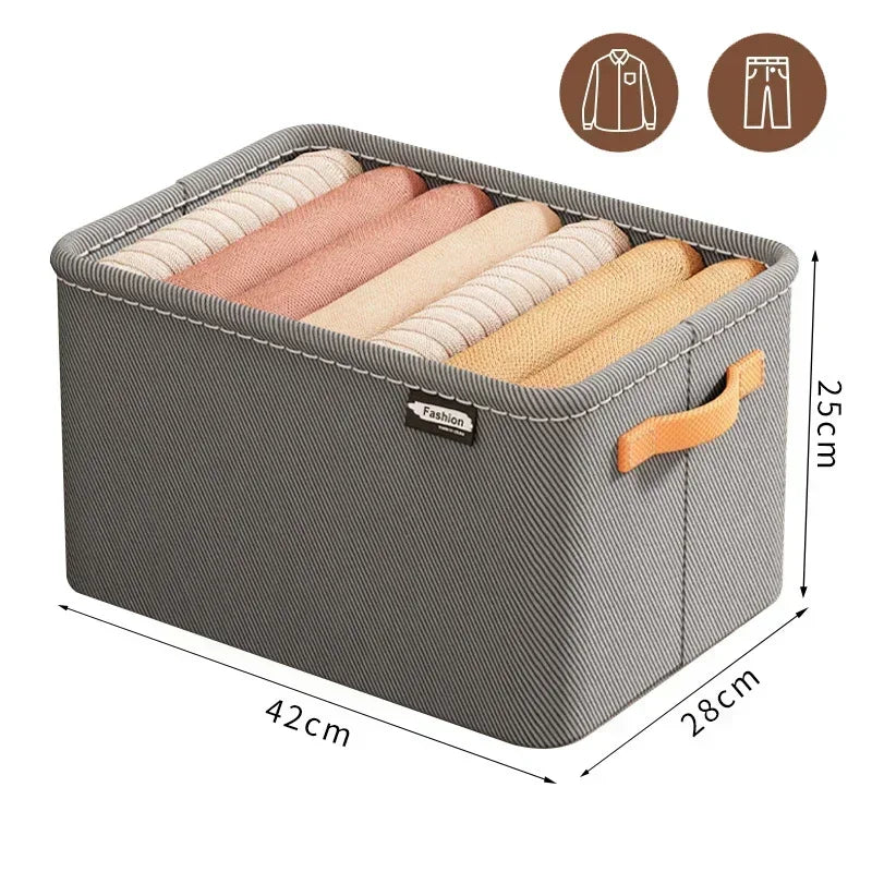Thicken Clothes Organizer - Foldable Storage Box for Pants, Sweaters, Jeans, and More