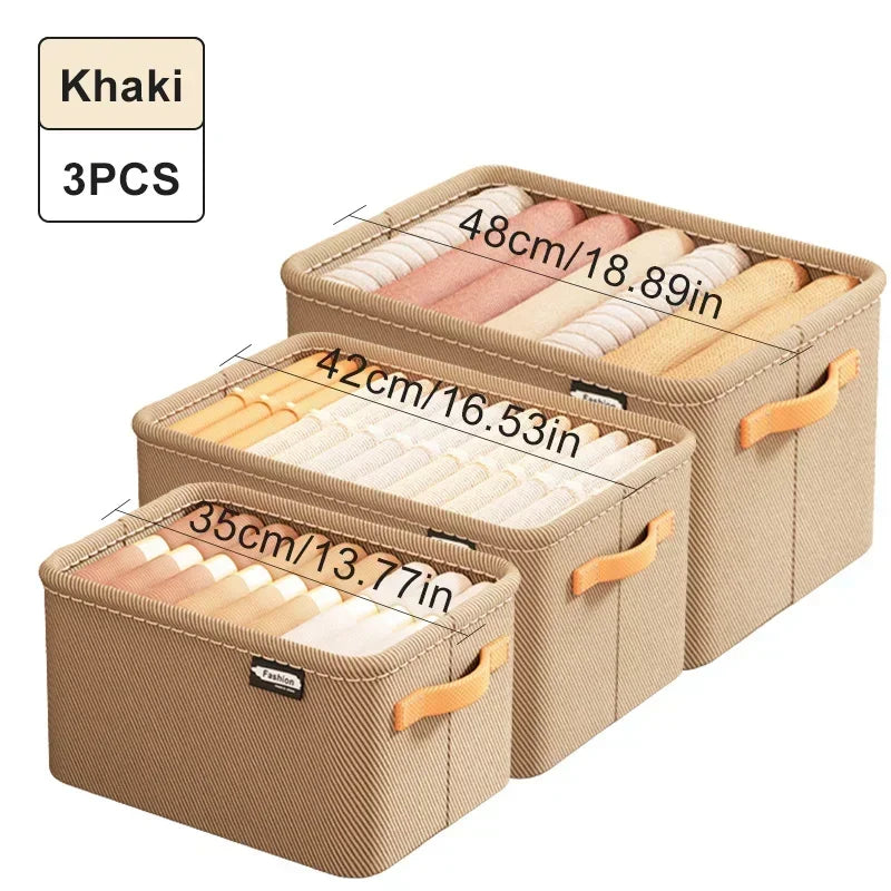 Thicken Clothes Organizer - Foldable Storage Box for Pants, Sweaters, Jeans, and More