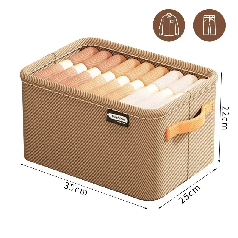 Thicken Clothes Organizer - Foldable Storage Box for Pants, Sweaters, Jeans, and More
